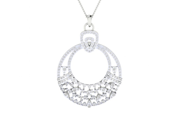 Vikki Diamond Pendant & Earrings set in gold